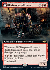 Ill-Tempered Loner // Howlpack Avenger (Extended Art) [Innistrad: Crimson Vow] | Golgari Games