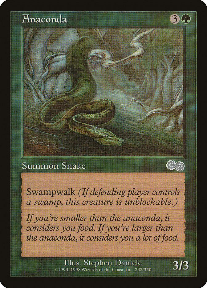 Anaconda [Urza's Saga] | Golgari Games