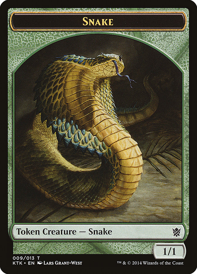 Snake Token [Khans of Tarkir Tokens] | Golgari Games