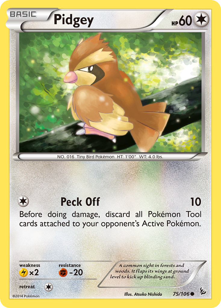 Pidgey (75/106) [XY: Flashfire] | Golgari Games