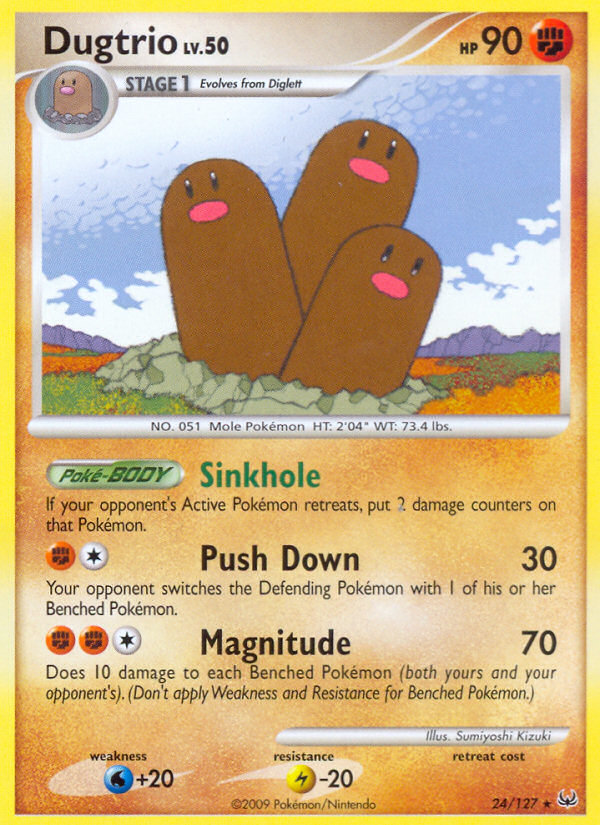 Dugtrio (24/127) [Platinum: Base Set] | Golgari Games