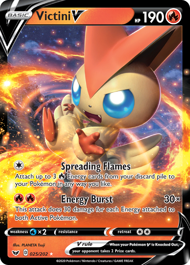 Victini V (025/202) [Sword & Shield: Base Set] | Golgari Games