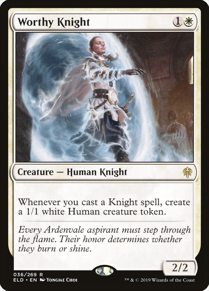 Worthy Knight (Promo Pack) [Throne of Eldraine Promos] | Golgari Games