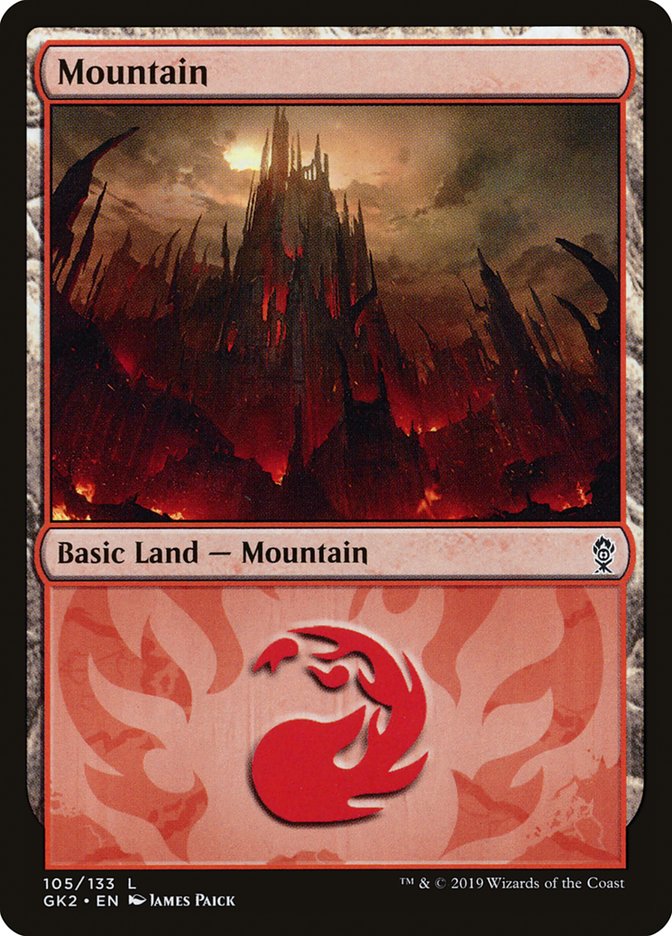 Mountain (105) [Ravnica Allegiance Guild Kit] | Local Legends