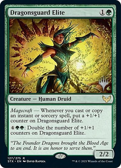 Dragonsguard Elite (Promo Pack) [Strixhaven: School of Mages Promos] | Golgari Games