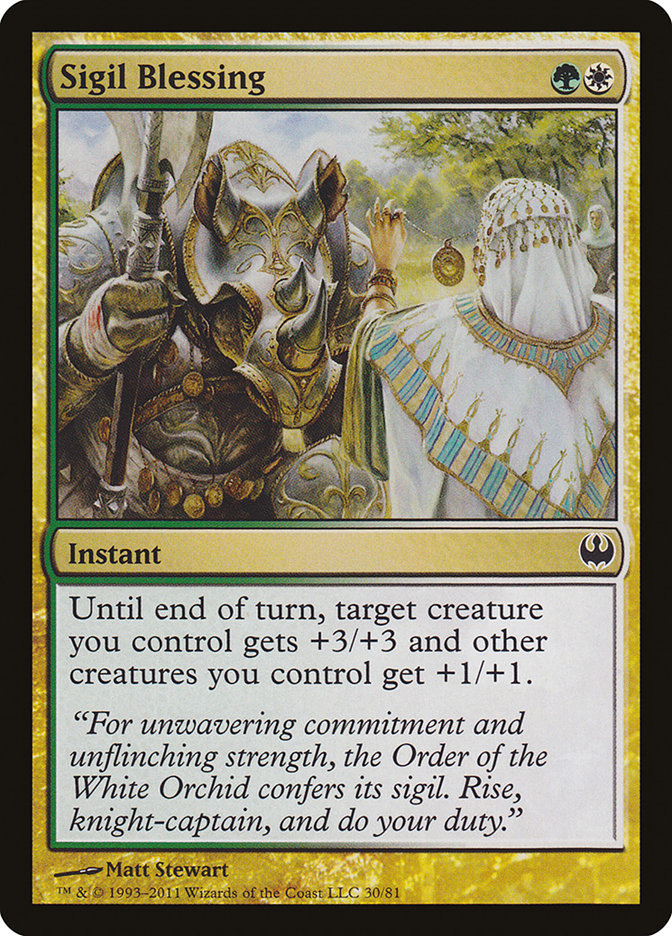 Sigil Blessing [Duel Decks: Knights vs. Dragons] | Local Legends