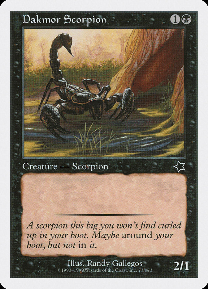 Dakmor Scorpion [Starter 1999] | Golgari Games