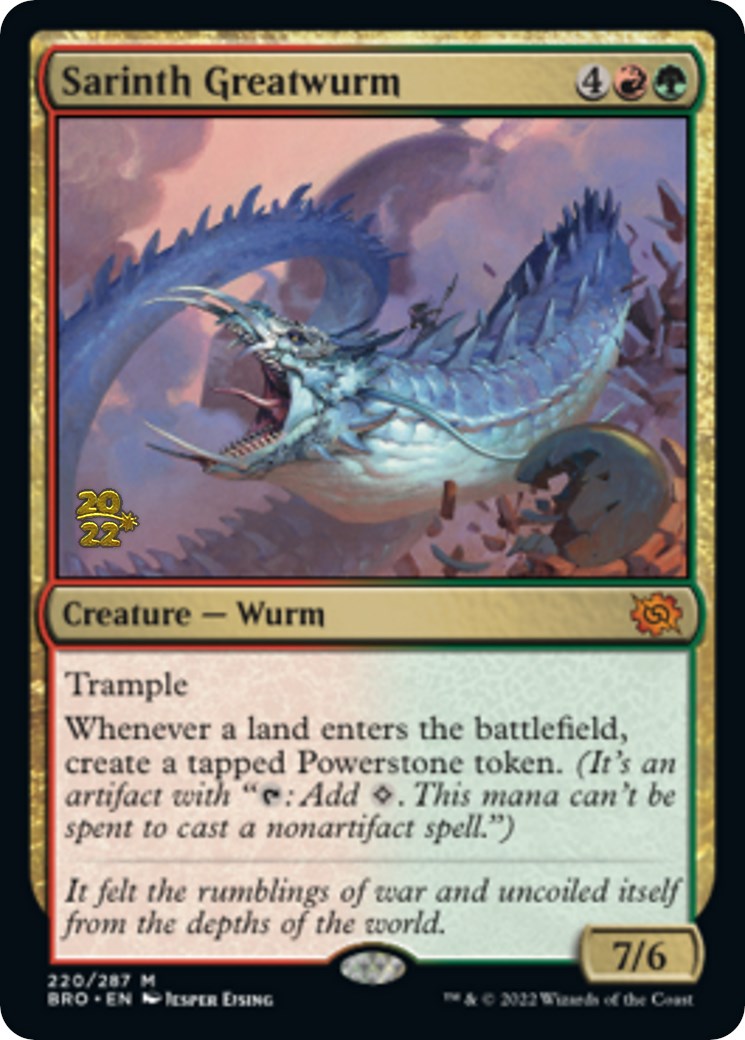 Sarinth Greatwurm [The Brothers' War: Prerelease Promos] | Golgari Games