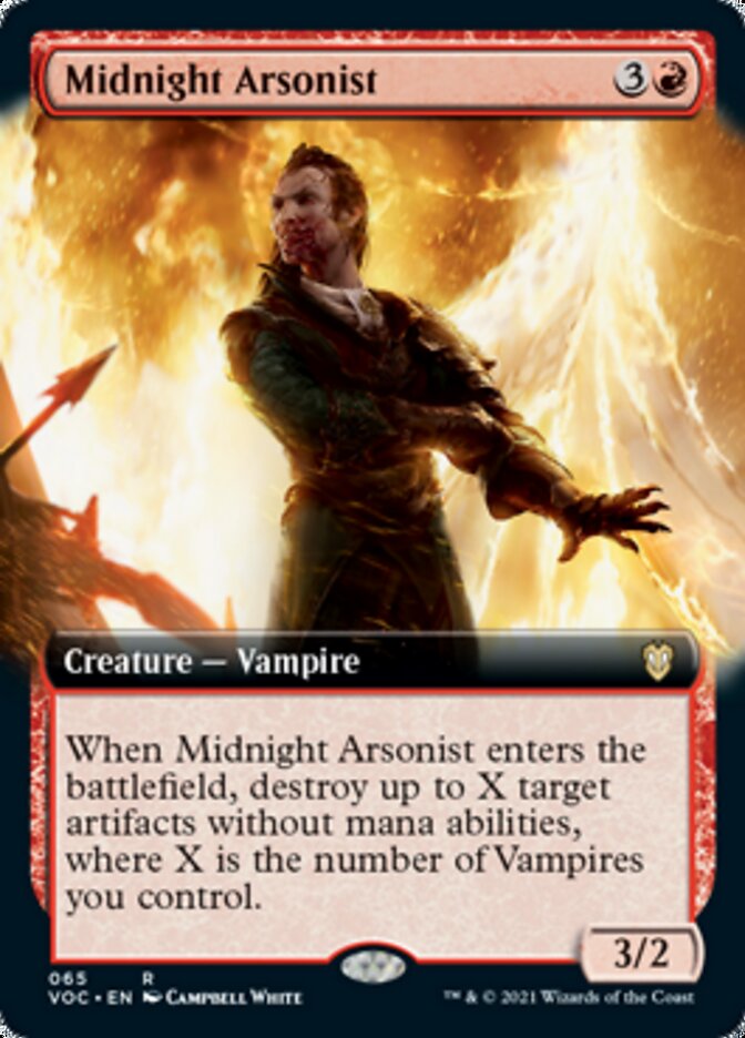 Midnight Arsonist (Extended Art) [Innistrad: Crimson Vow Commander] | Golgari Games