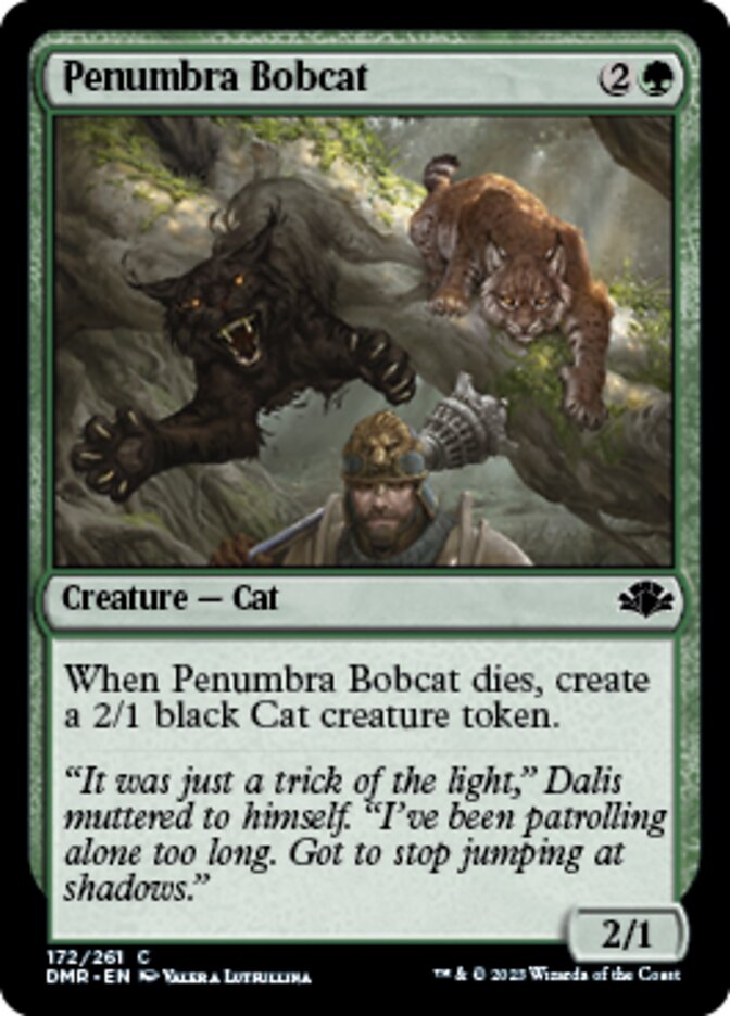 Penumbra Bobcat [Dominaria Remastered] | Golgari Games