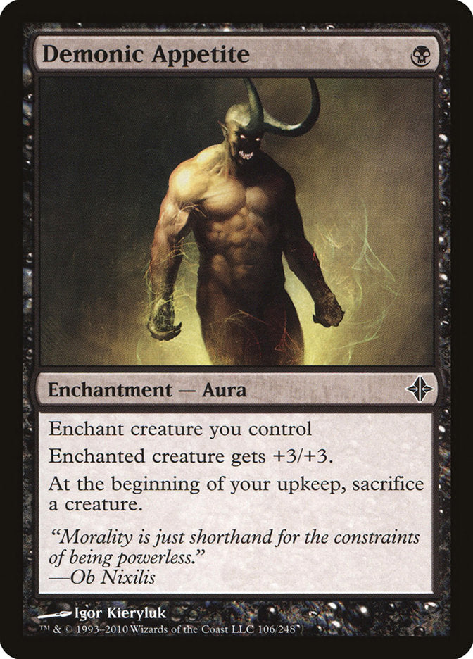 Demonic Appetite [Rise of the Eldrazi] | Local Legends