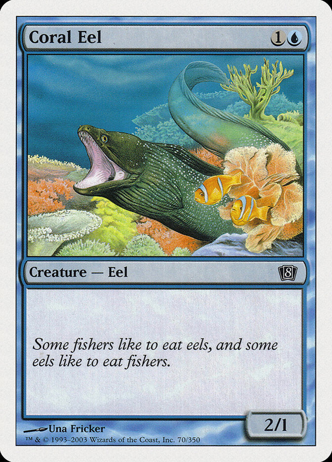 Coral Eel [Eighth Edition] | Golgari Games