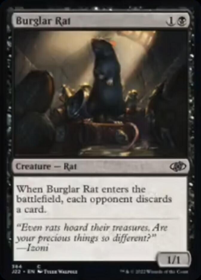 Burglar Rat [Jumpstart 2022] | Golgari Games