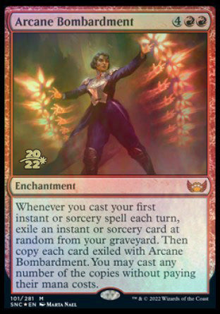 Arcane Bombardment [Streets of New Capenna Prerelease Promos] | Golgari Games