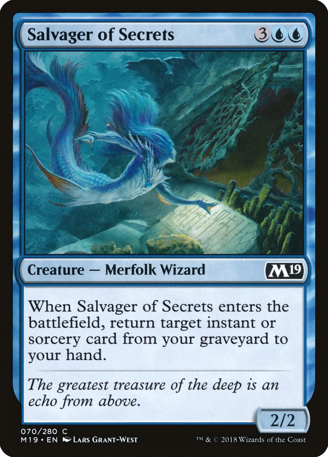 Salvager of Secrets [Core Set 2019] | Golgari Games