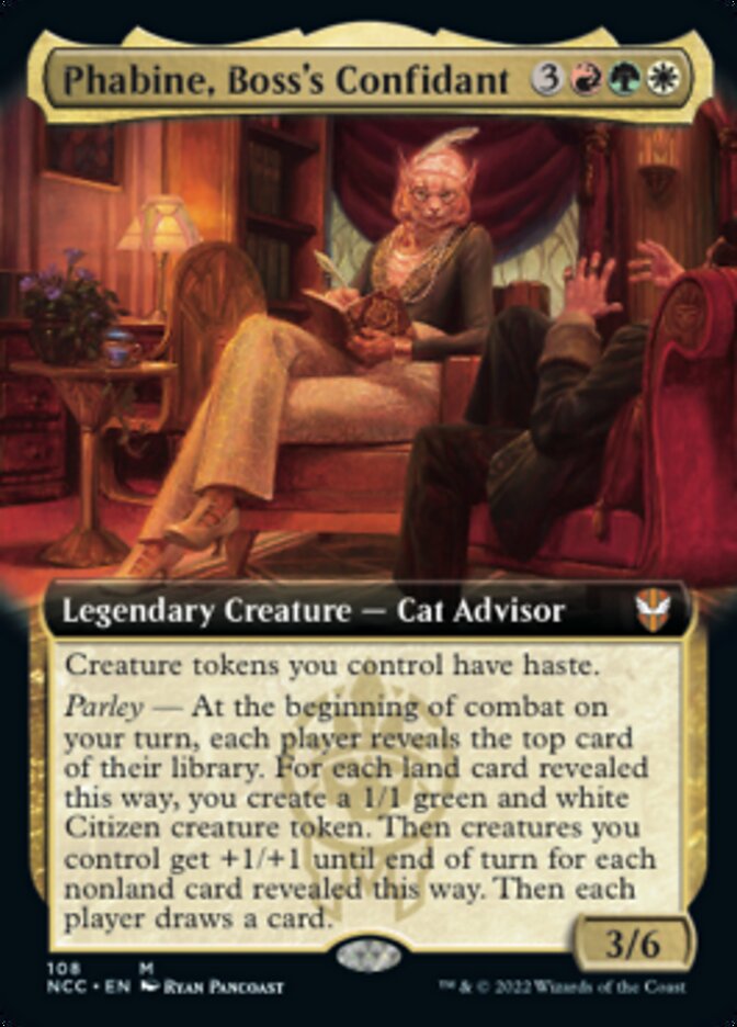 Phabine, Boss's Confidant (Extended Art) [Streets of New Capenna Commander] | Golgari Games