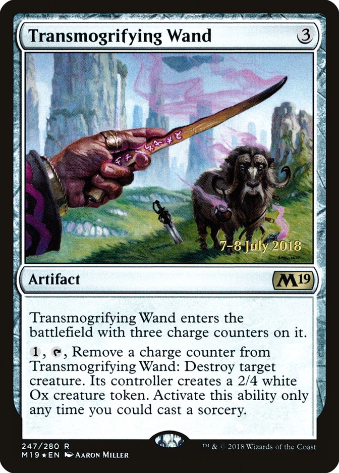 Transmogrifying Wand [Core Set 2019 Prerelease Promos] | Golgari Games