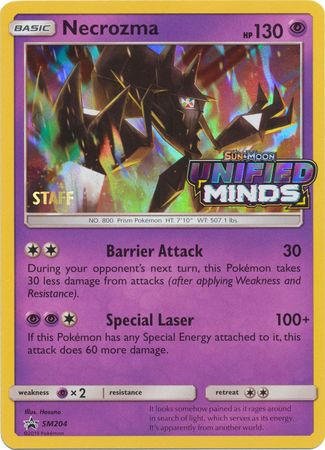 Necrozma (SM204) (Staff Prerelease Promo) [Sun & Moon: Black Star Promos] | Golgari Games