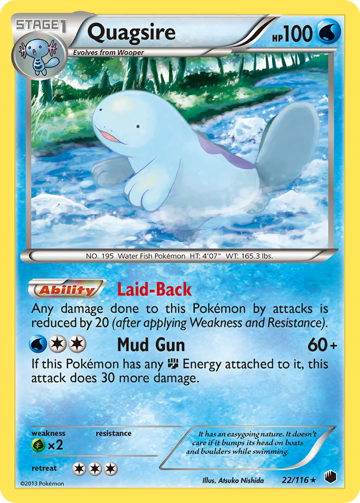 Quagsire (22/116) [Black & White: Plasma Freeze] | Golgari Games