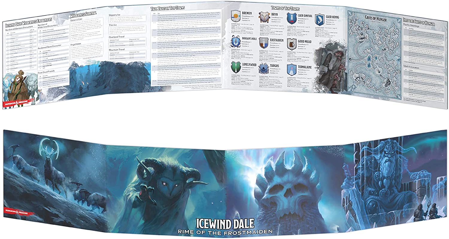 Icewind Dale: Rime of the Frostmaiden DM Screen | Golgari Games