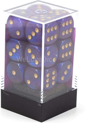 Chessex 16mm D6 Dice Block - 12 Dice Set -Borealis | Golgari Games