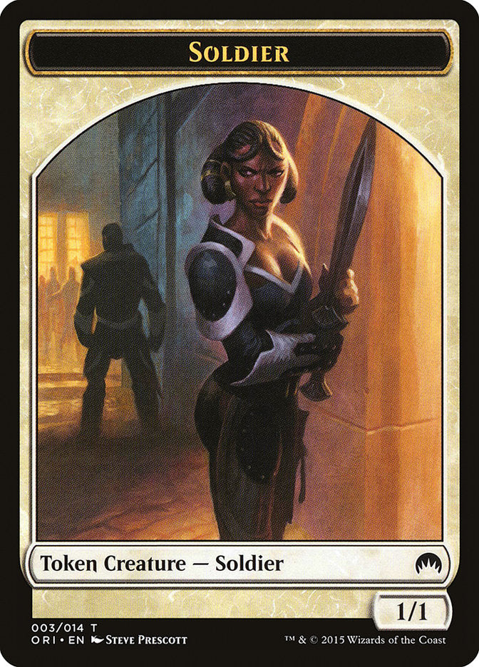 Soldier Token [Magic Origins Tokens] | Golgari Games