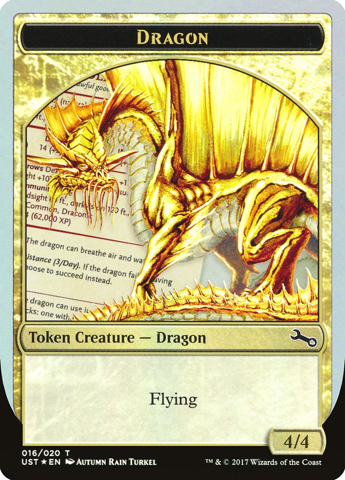 Dragon Token [Unstable Tokens] | Golgari Games