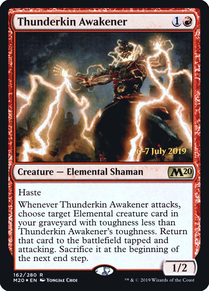 Thunderkin Awakener [Core Set 2020 Prerelease Promos] | Golgari Games