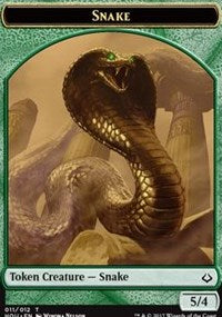 Snake // Zombie Double-sided Token [Hour of Devastation Tokens] | Golgari Games