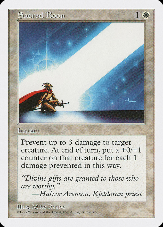 Sacred Boon [Fifth Edition] | Local Legends