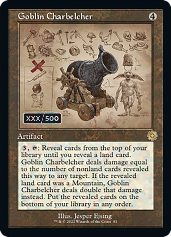 Goblin Charbelcher (Retro Schematic) (Serial Numbered) [The Brothers' War Retro Artifacts] | Local Legends