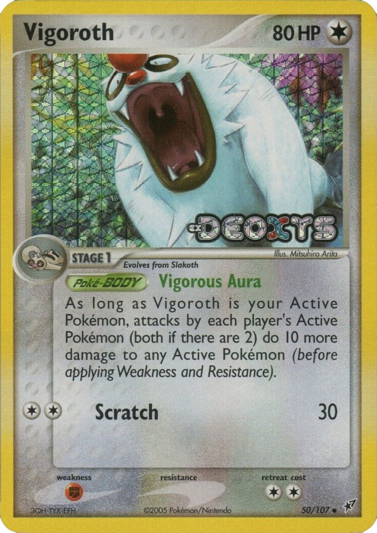 Vigoroth (50/107) (Stamped) [EX: Deoxys] | Golgari Games