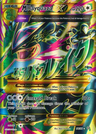 M Rayquaza EX (98/98) (Jumbo Card) [XY: Ancient Origins] | Golgari Games