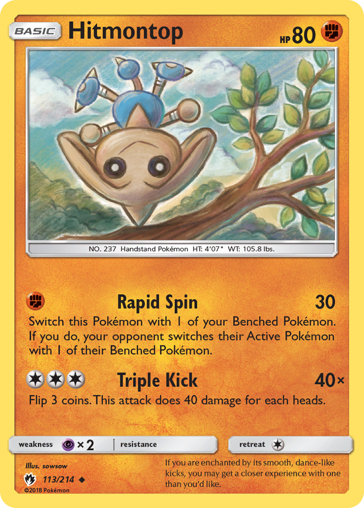 Hitmontop (113/214) [Sun & Moon: Lost Thunder] | Golgari Games