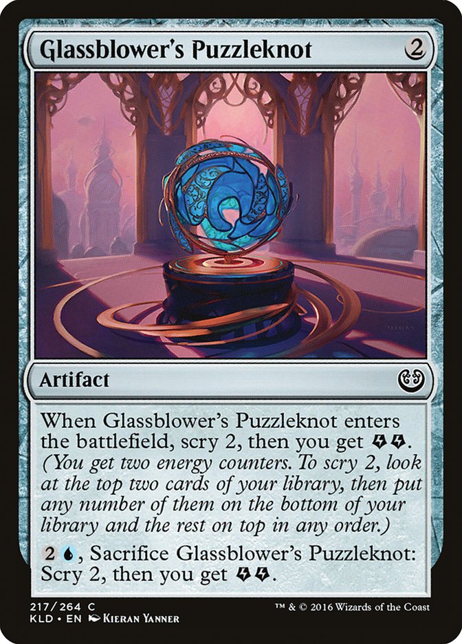 Glassblower's Puzzleknot [Kaladesh] | Golgari Games