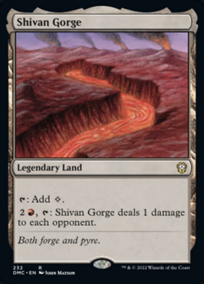 Shivan Gorge [Dominaria United Commander] | Golgari Games