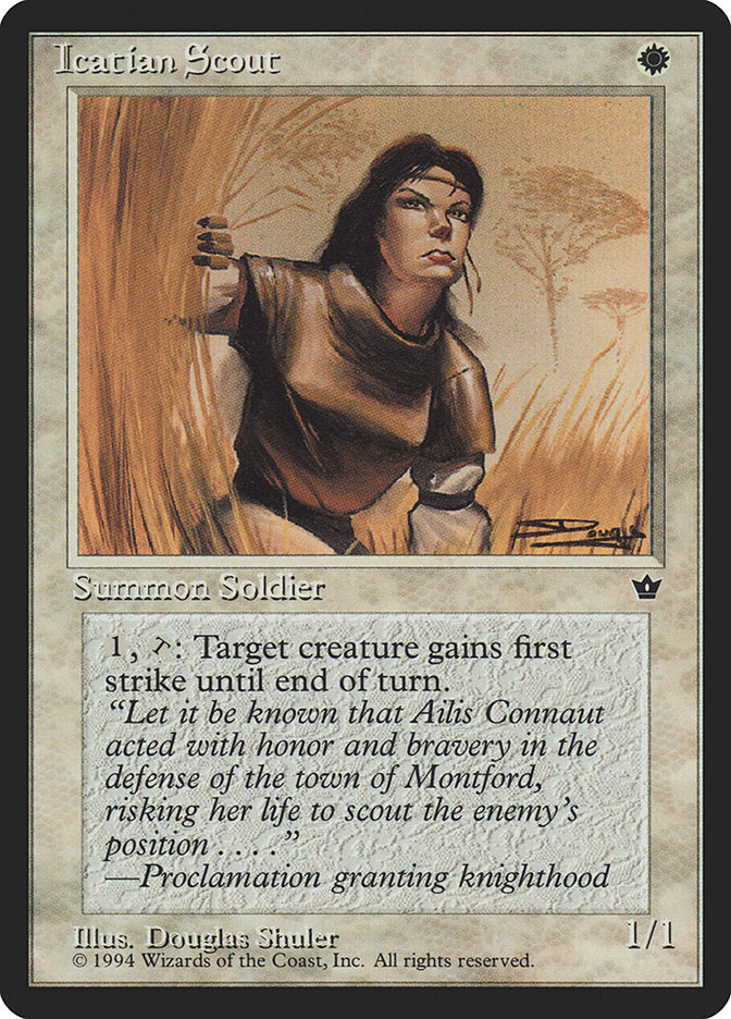 Icatian Scout (Douglas Shuler) [Fallen Empires] | Local Legends