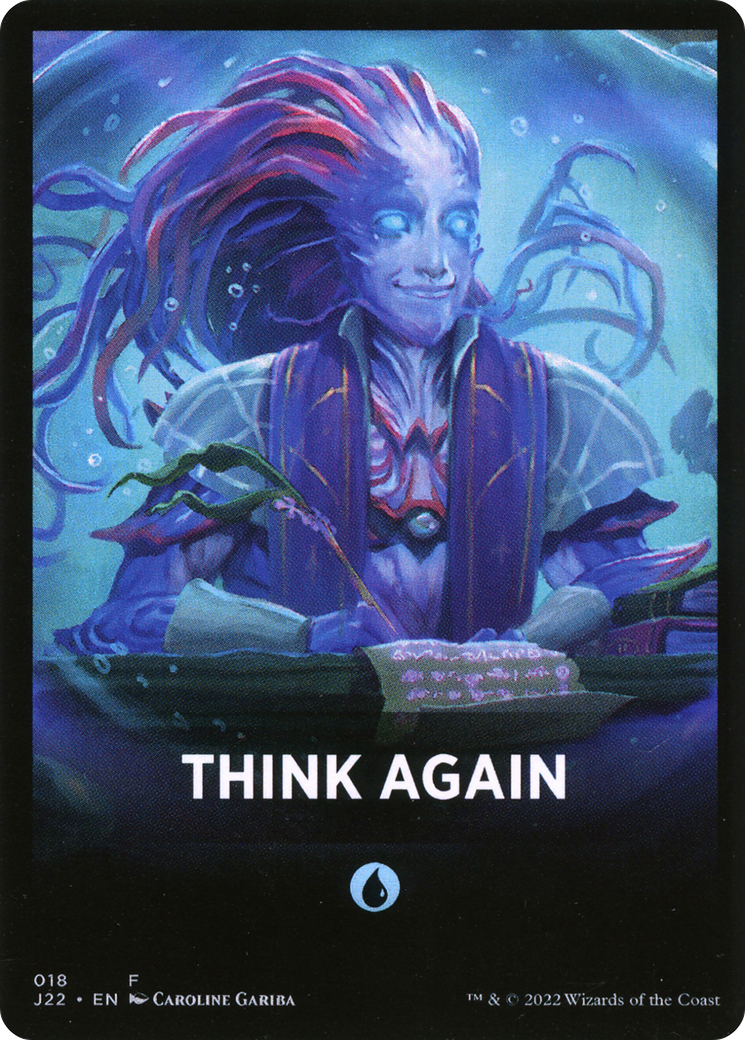 Think Again Theme Card [Jumpstart 2022 Front Cards] | Golgari Games