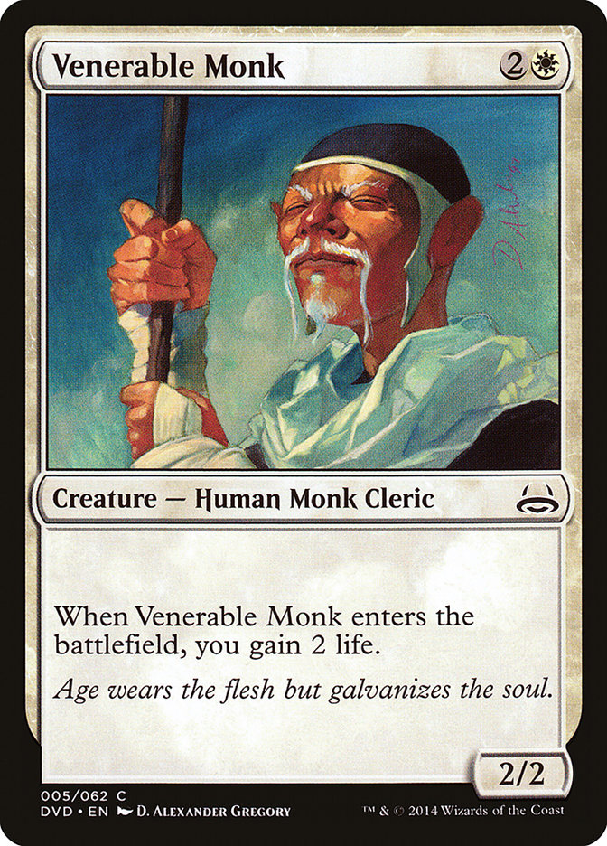 Venerable Monk (Divine vs. Demonic) [Duel Decks Anthology] | Golgari Games