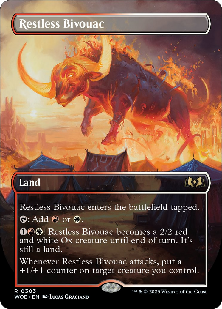 Restless Bivouac (Borderless Alternate Art) [Wilds of Eldraine] | Golgari Games