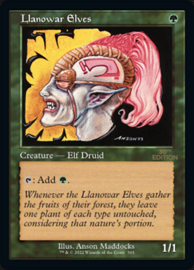Llanowar Elves (Retro) [30th Anniversary Edition] | Local Legends