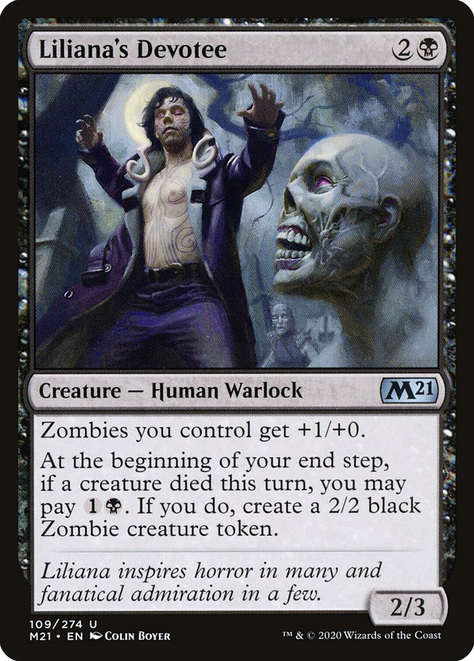 Liliana's Devotee [Core Set 2021] | Local Legends