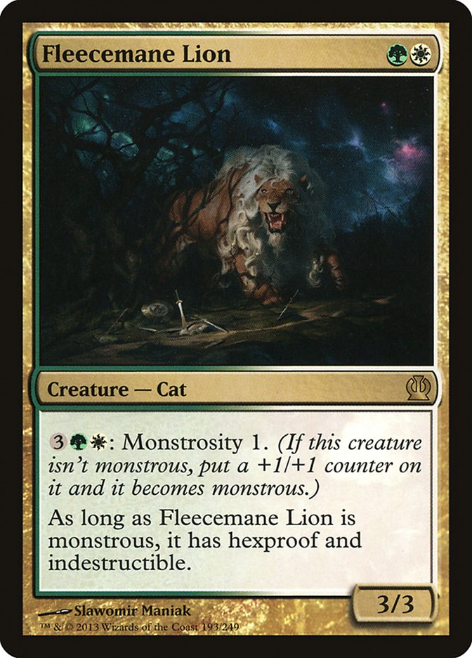 Fleecemane Lion [Theros] | Golgari Games