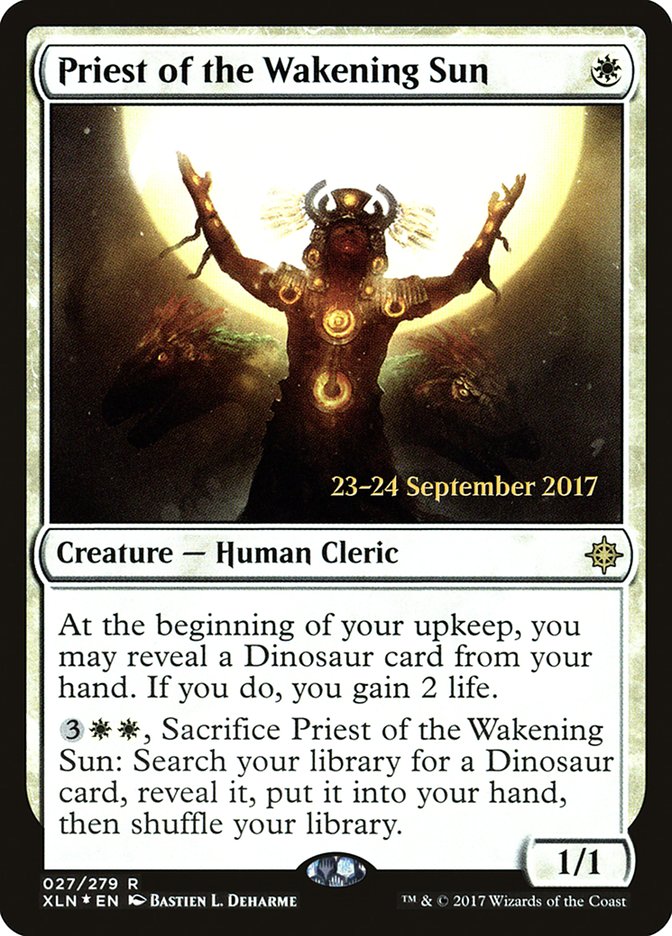 Priest of the Wakening Sun [Ixalan Prerelease Promos] | Local Legends