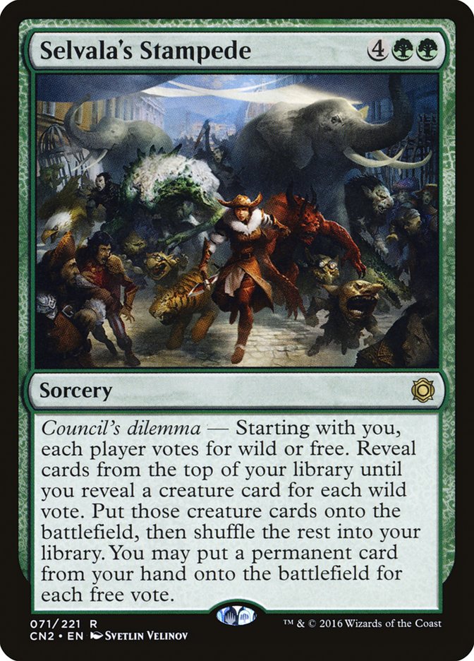 Selvala's Stampede [Conspiracy: Take the Crown] | Local Legends