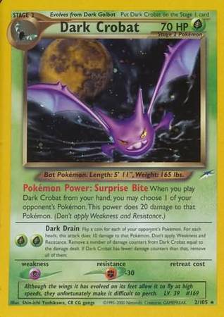 Dark Crobat (2/105) [Neo Destiny Unlimited] | Golgari Games