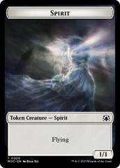 Spirit (9) // Spirit (13) Double-Sided Token [March of the Machine Commander Tokens] | Golgari Games