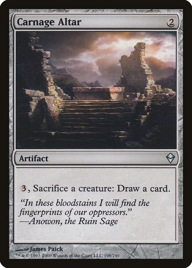Carnage Altar [Zendikar] | Local Legends
