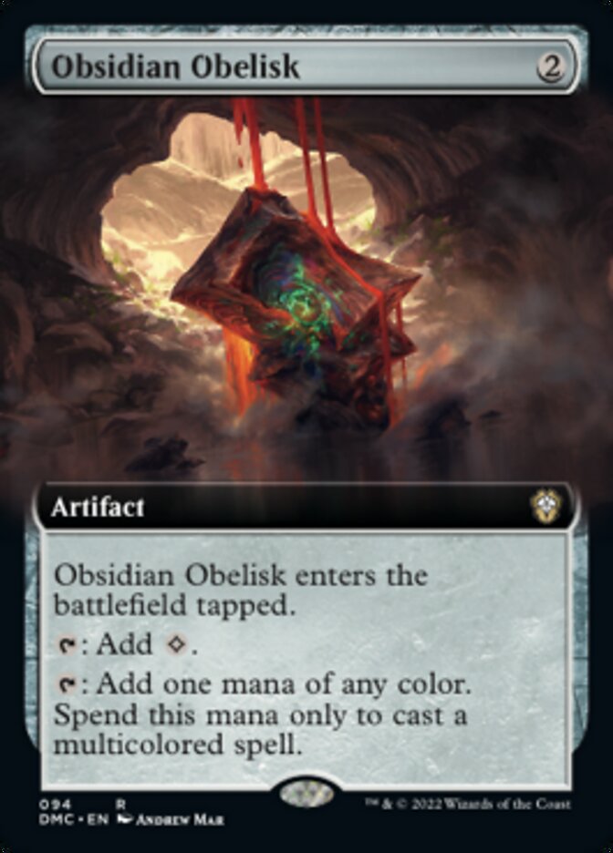 Obsidian Obelisk (Extended Art) [Dominaria United Commander] | Local Legends