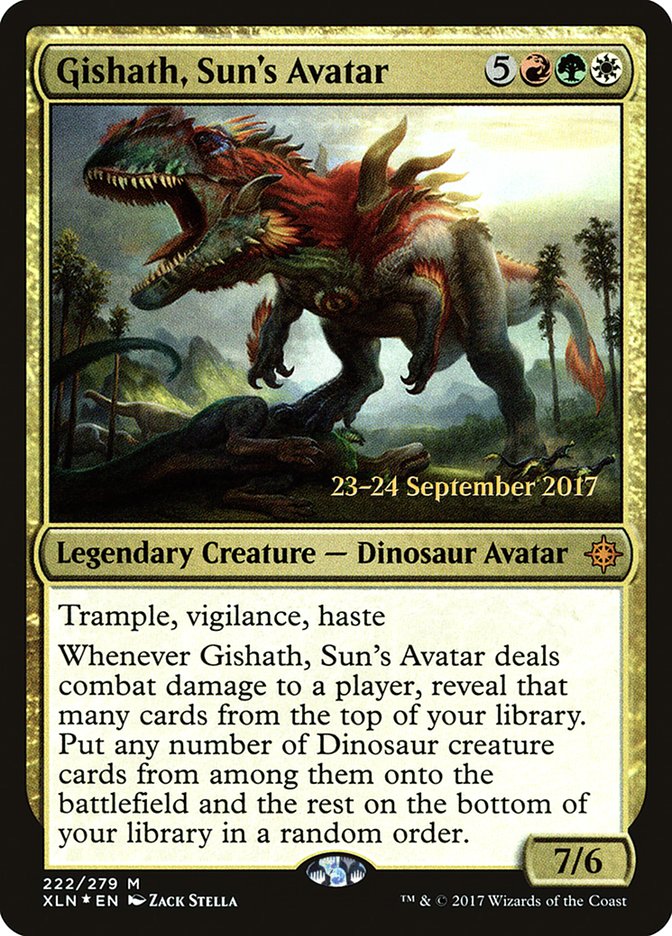 Gishath, Sun's Avatar [Ixalan Prerelease Promos] | Local Legends